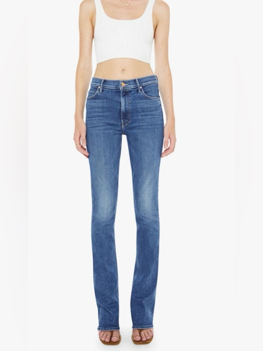 NWOT 😍 MOTHER The Runaway Flare Jeans Prized Possession Wash Size 26